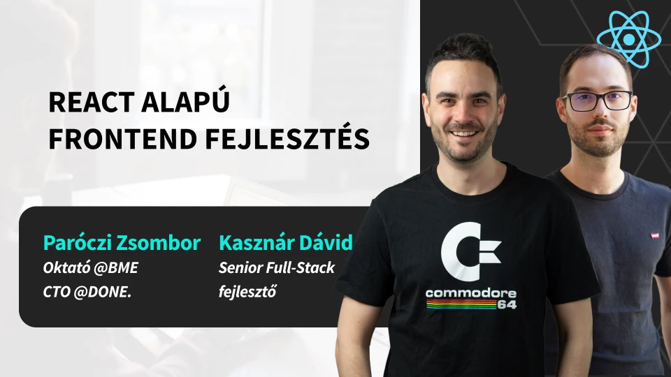 React alap&uacute; frontend fejleszt&eacute;s