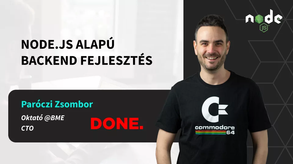 Node.js alap&uacute; backend fejleszt&eacute;s