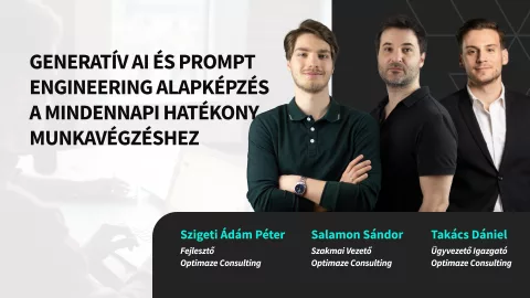 Generatív AI és Prompt Engineering képzés a mindennapi hatékony munkavégzéshez